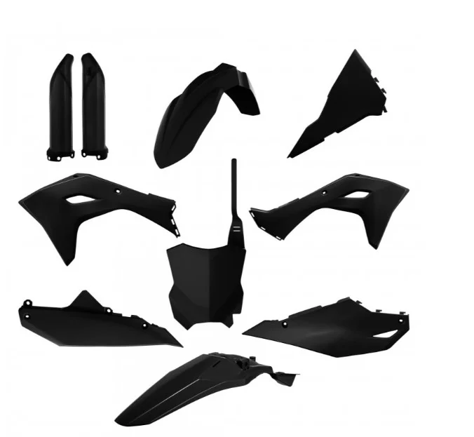 Kit Plástico Kawasaki KX250 25-26 KX 450 24-26 Preto - Spinelli